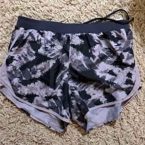 Under Armour Black and purple Athletic Shorts